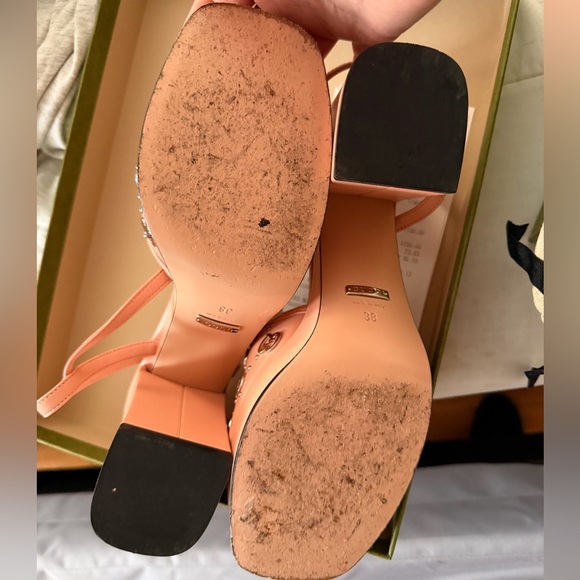 Gucci Janaya GG logo block sandal sz 38 - Picture 6 of 6